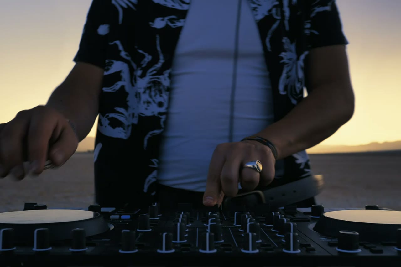 A cinematic close-up of a performer for a music release commercial, AI generated